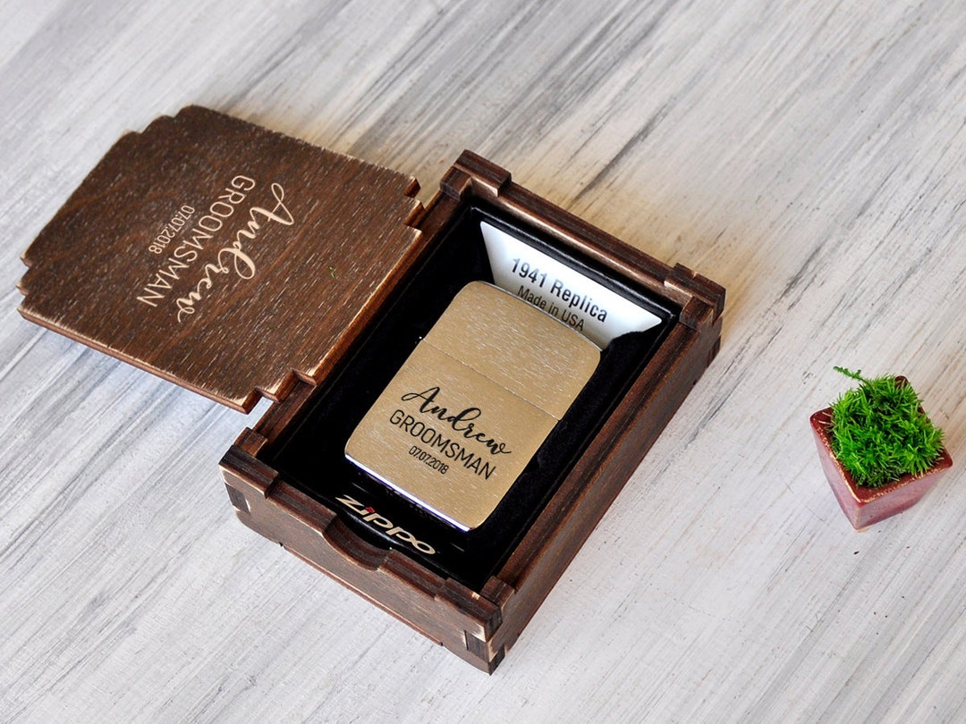 Groomsmen Gift Ideas Personalized Gift for Men Groomsman Lighter Zippo
