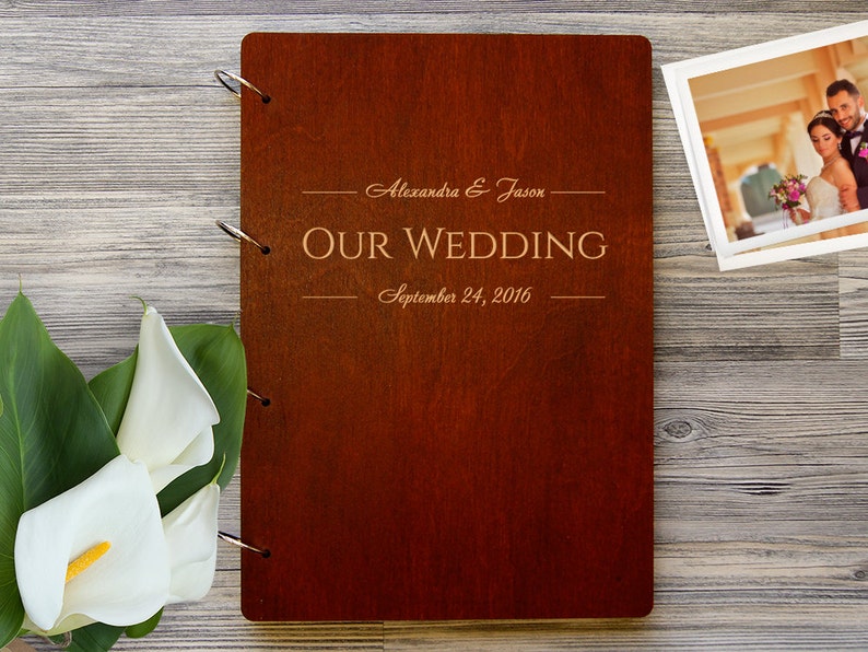 Wedding Photo Album Personalized Photo Album Custom Wedding Etsy