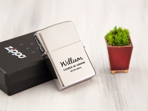 Engraved Lighter Zippo Personalized Gift Ideas Father Of Groom Etsy