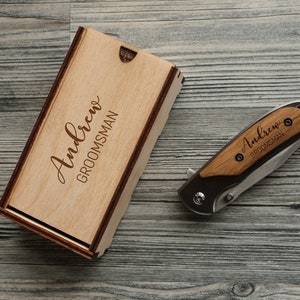 Personalized Engraved Knife Custom Pocket Knife Engraved Pocket Knife Engraved Knife Groomsman Gift for Men Custom Logo Knife Camping Gift image 9