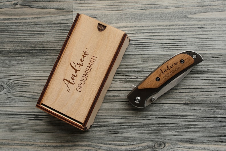 Personalized Engraved Knife Custom Pocket Knife Engraved Pocket Knife Engraved Knife Groomsman Gift for Men Custom Logo Knife Camping Gift image 9