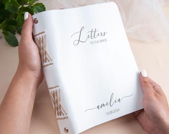 Bruidadviesboek Gepersonaliseerde lederen bruidsdouche Gastenboek Brieven aan de bruid Cadeaus Ideeën Verlovingscadeau voor aanstaande bruid