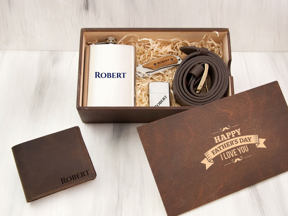 Personalized Gift for Dad from Son Custom Fathers Day Gift Box Etsy