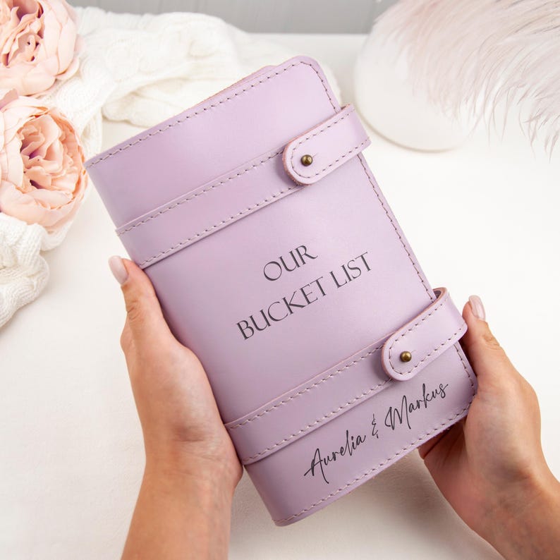 Bucket List Book Personalized Adventure Book for Couple, Wedding