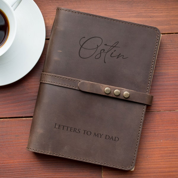 Leather Journal to Daughter From Dad Etsy