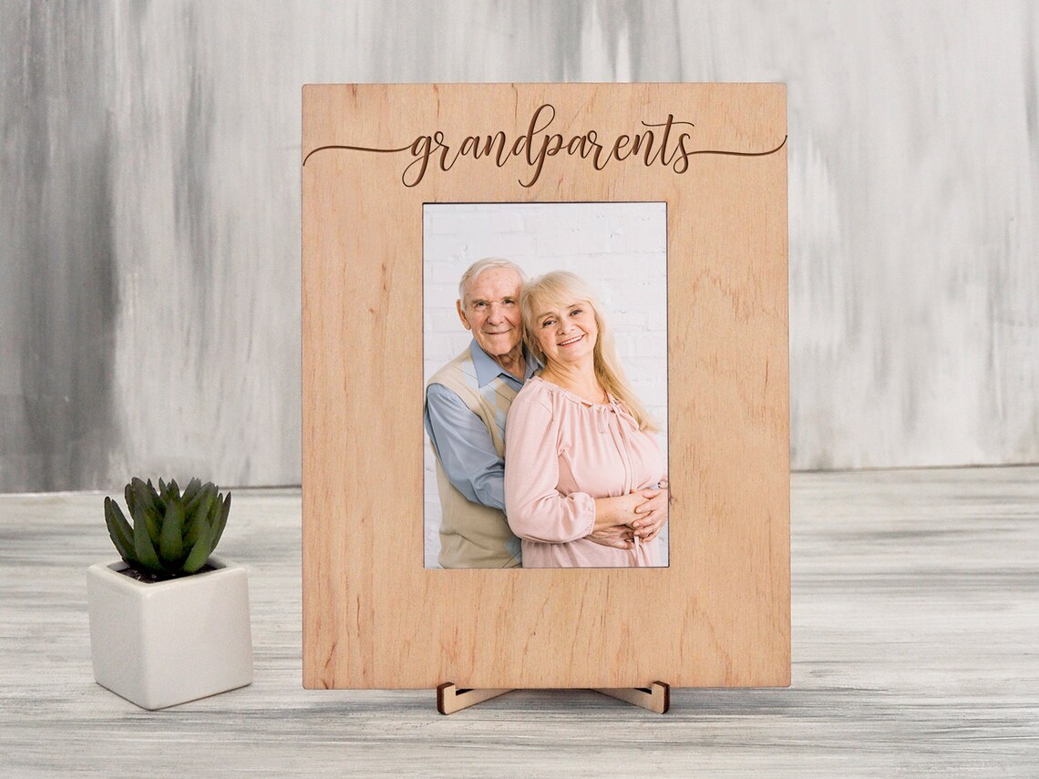 Grandparents Frame Family Gift for Grandma & Grandpa Handmade Etsy