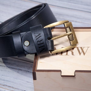 Custom Leather Belt Personalized Belt Personalized Gift for Dad Custom Name Belt Personalized Gift for Men Engraved Belt Men's Belt Gift Box image 9