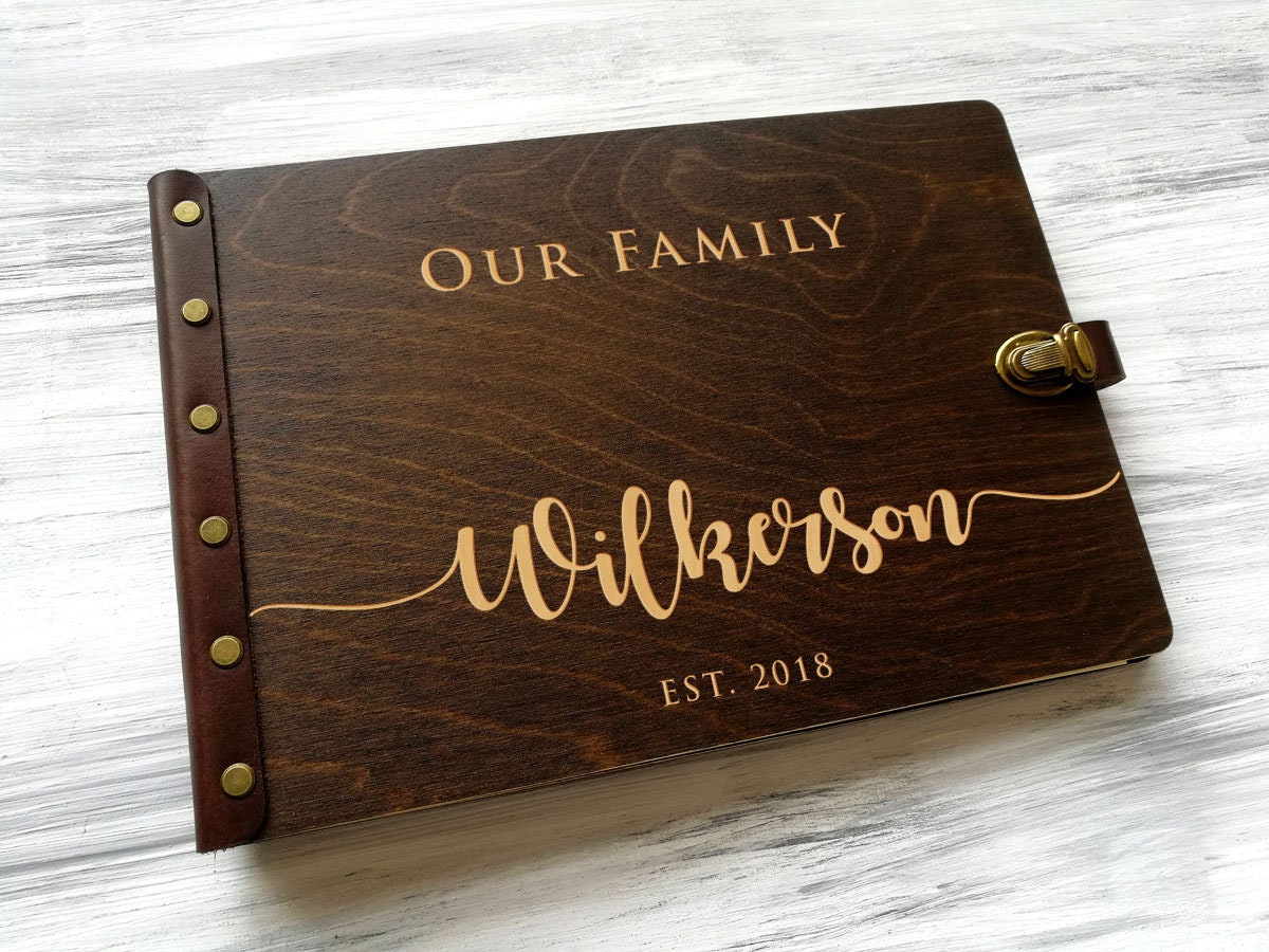 Family Photo Album Personalized Photo Albums Custom Family Gift for Couple  Mom Photo Gift Anniversary Gift Engraved Memory Book Scrapbook 