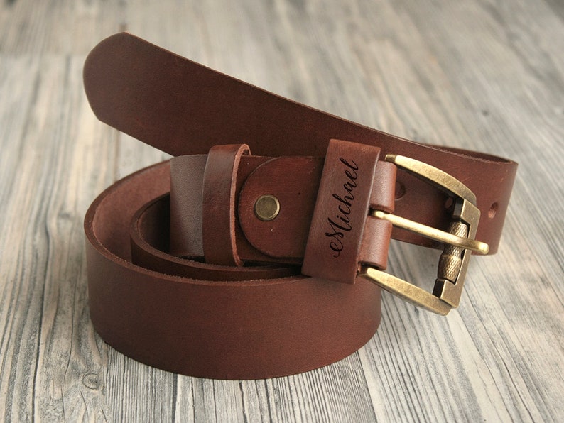 Personalized Gift for Him Leather Belt Groomsmen Gift Etsy
