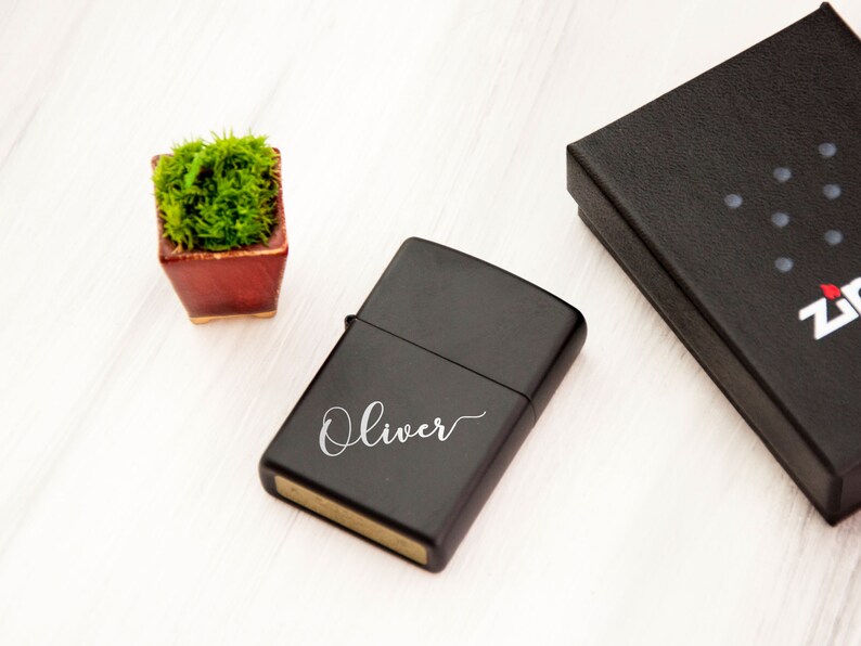 Personalized Lighter Groomsmen Gift Engraved Zippo Lighter Etsy