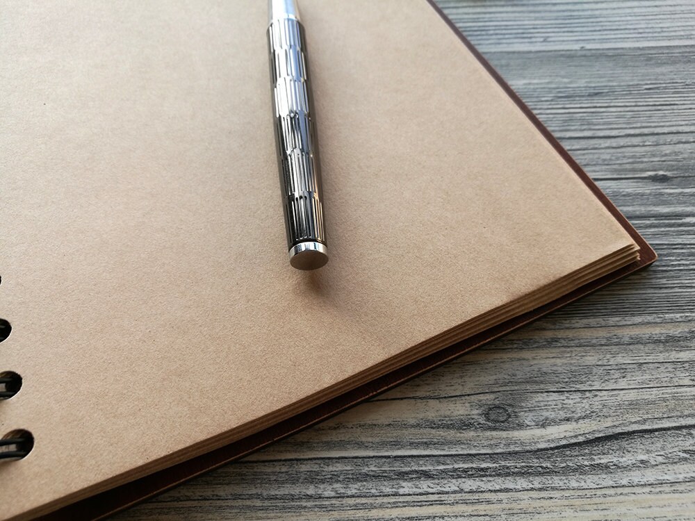 A5 Wood Journal Notebook Wooden Cover Notepad Personalized Etsy