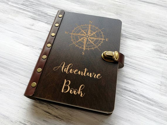 Adventure Book Compass Rose Personalised Travel Notebook | Etsy