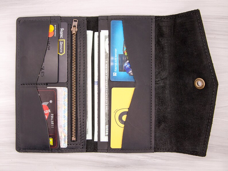 Personalized Leather Women Wallet Gift for Mom Unique Etsy