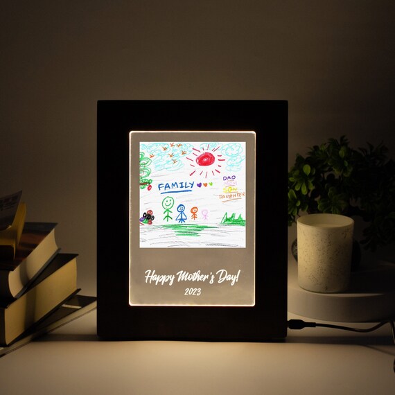 Photo d'enfant sur verre acrylique/cadeau pour parents/cadeau  anniversaire/cadeau mère/cadeau père
