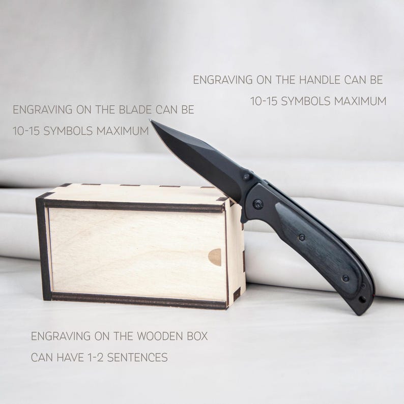 a knife that is inside of a box