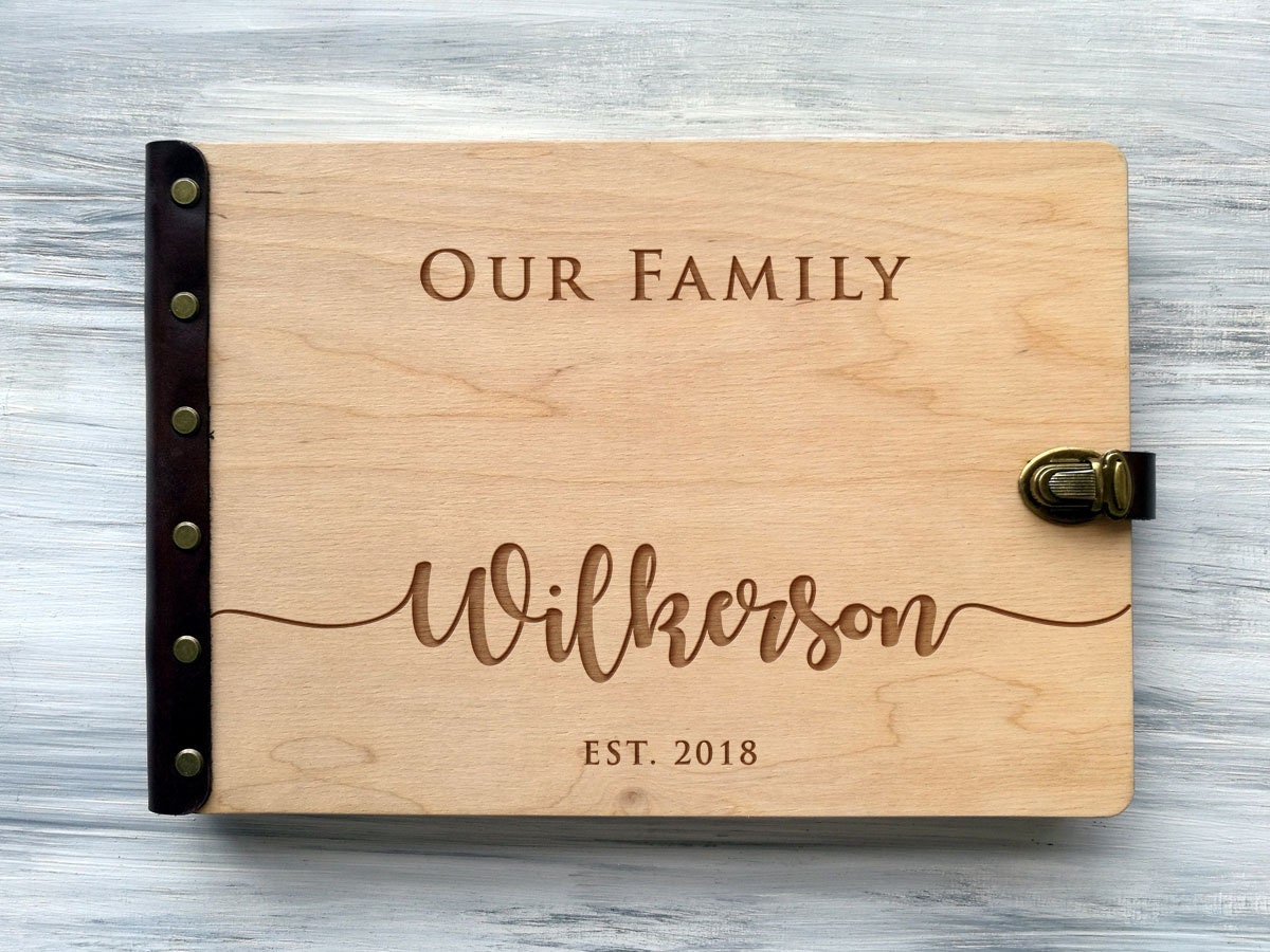 Family Photo Album Personalized Photo Albums Custom Family Etsy