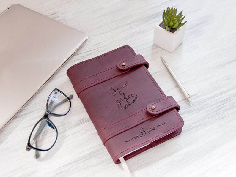 Prayer Journal Personalized Leather Journal Christian Journal Etsy