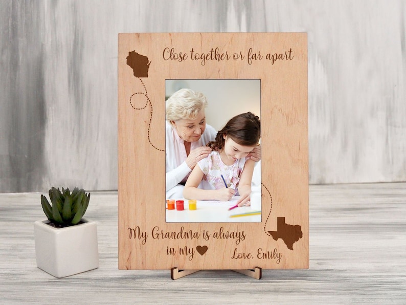 Grandparent Picture Frame Custom Photo Frame Long Distance Etsy