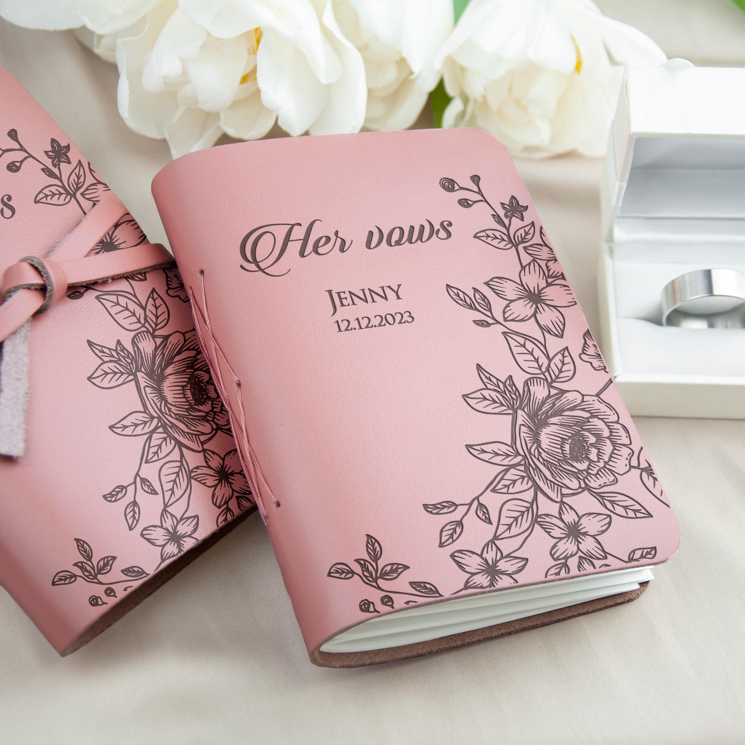 Pers
onalized Vow Books Set of 2 for Lesbian Wedding - Hers Promise Personalized Vow Books Set of 2 for Lesbian Wedding - Hers Promise