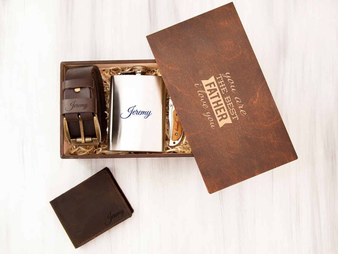 Personalized Gift for Dad from Son Custom Fathers Day Gift Box Etsy