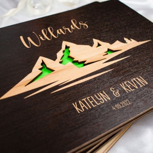 Personalized Guest Book, Mountain Album, Wedding Guestbook, Alternative Guest Book, Adventure Book, Rustic Guest Book, Destination Wedding