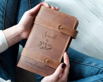 Prayer Journal Personalized Leather Journal Christian Journal Women Gift Ideas Leather Notebook Bible Study Journal Custom Journal Notebook
