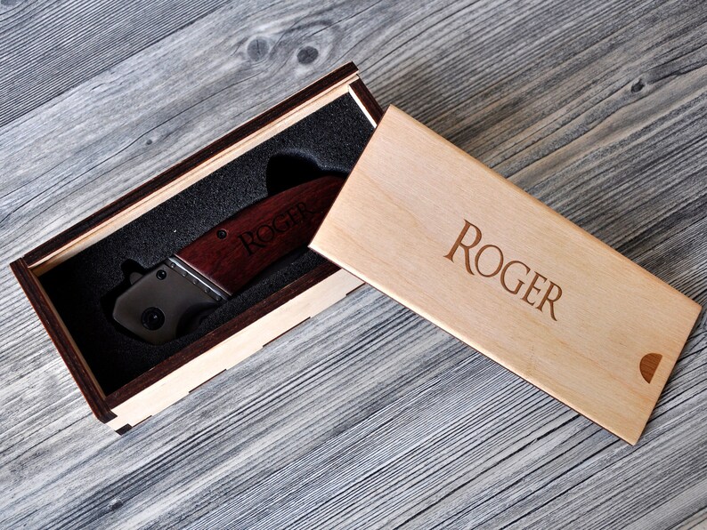 Custom Pocket Knife, Personalized Pocket Knife, Groomsmen Gift Ideas, Laser Engraved Knife Gift Box, Pocket Knife Engraved, Boyfriend Gift image 4