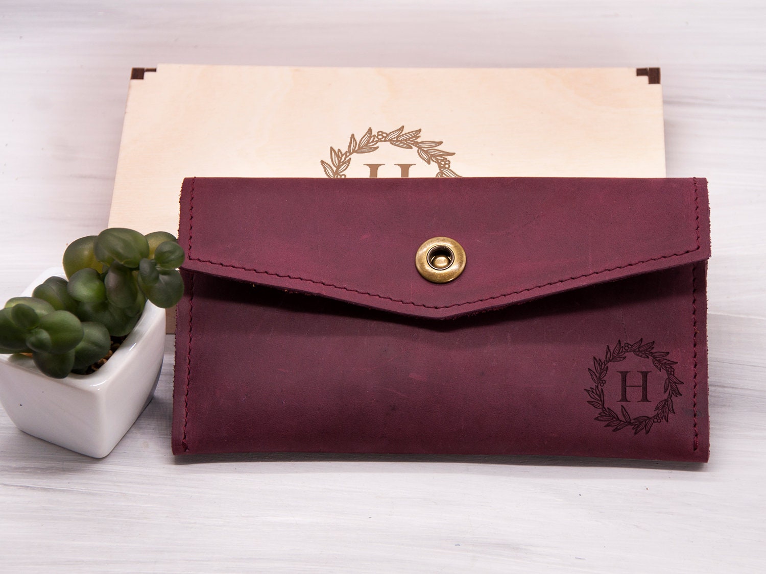 Personalized Wallet Bridesmaid Gifts Engraved Leather Womens Etsy