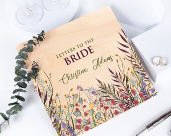 Cartas para a futura noiva - Presentes para chá de panela - Presente de noivado para futura esposa - Livro de visitas para chá de panela - Livro de visitas personalizado para noivas