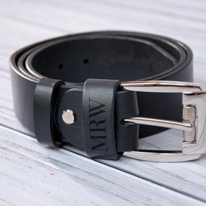 Custom Leather Belt Personalized Belt Personalized Gift for Dad Custom Name Belt Personalized Gift for Men Engraved Belt Men's Belt Gift Box image 3