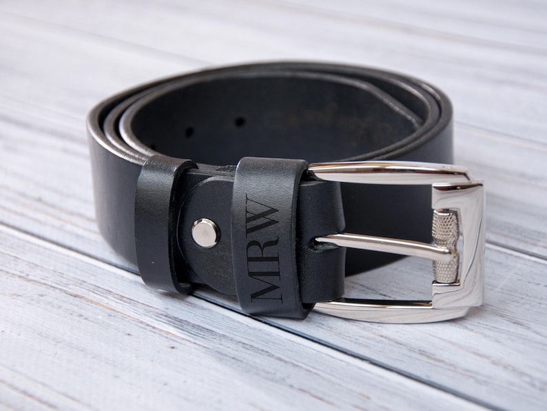 Custom Leather Belt Personalized Belt Personalized Gift for Dad Custom Name Belt Personalized Gift for Men Engraved Belt Men's Belt Gift Box image 3