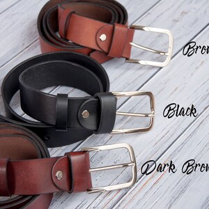 Personalized Leather Belt for Men Groom Gift From Bride Groomsmen Gift ...