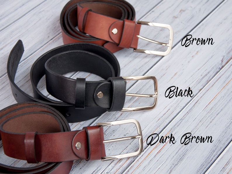 Father Day Gifts for Dad Birthday Gifts Husband Christmas Gift Dad Gifts Personalized Belt Mens Leather Belt Brown Leather Belt Mens Belt image 6