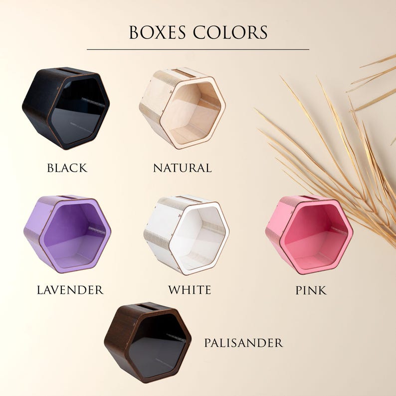 Personalized Card Box, Wedding Keepsake Box Cards & Gifts Box for Wedding Reception Decor Custom Wedding Box with Slot, Elegant Envelope Box image 4
