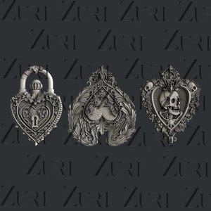 Zuri Designs Gothic Herzen Set 1 Form, Valentinstagform, loveheart Form, Zuri Gothic Herzen, Mixed Media, Scrapbooking, Kuchendekorieren