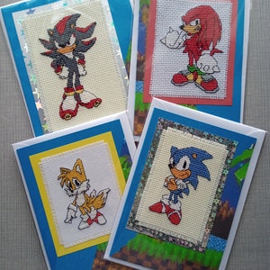 Sonic the Hedgehog and Friends: voltooide kruissteekkaarten