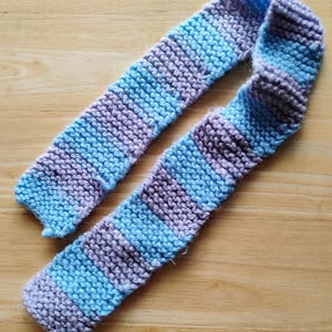 Bear Scarves - Stripe Parma Violet & Cloud