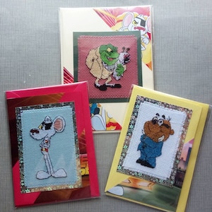 Tarjetas de punto de cruz completas de Danger Mouse