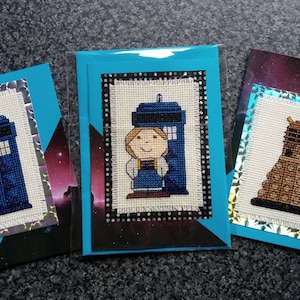 13th Doctor Who - Jodie Whittaker - Cartes de point de croix terminées