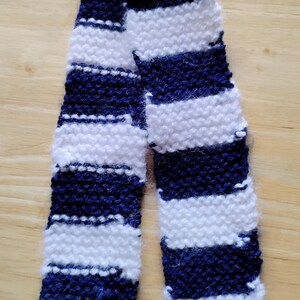 Bear Scarves - Stripe Navy and White