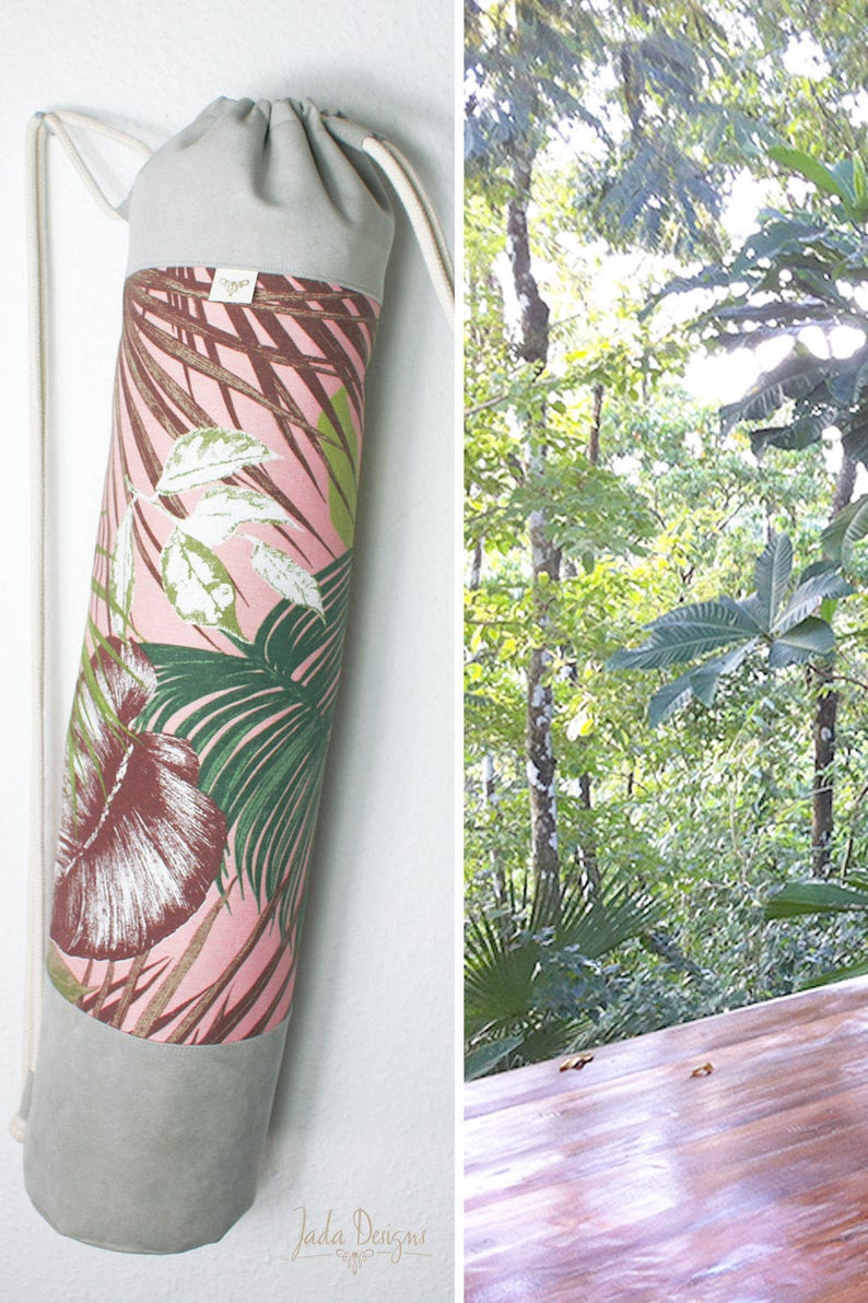 Vegan zebra yoga mat bag