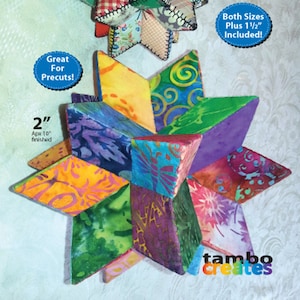 Rhombic Star - Three Dimensional Paper Piecing Pattern