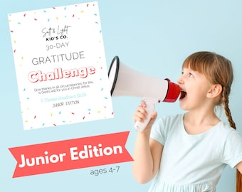 Kids 30-Day Gratitude Challenge | Christian Homeschool (Digital Download)