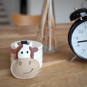 Niedliche Kuh Schlüsselanhänger, Brown & White Kuh Schlüsselanhänger, Kuh Taschenanhänger, Kunstleder Schlüsselanhänger, Leder Kuh Schlüsselanhänger, Geschenk für Bauer, Bauernhof Schlüsselanhänger