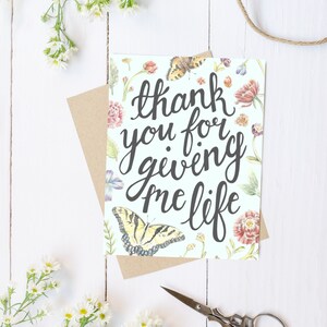 Thank You for giving me life - Lustige Muttertagskarte