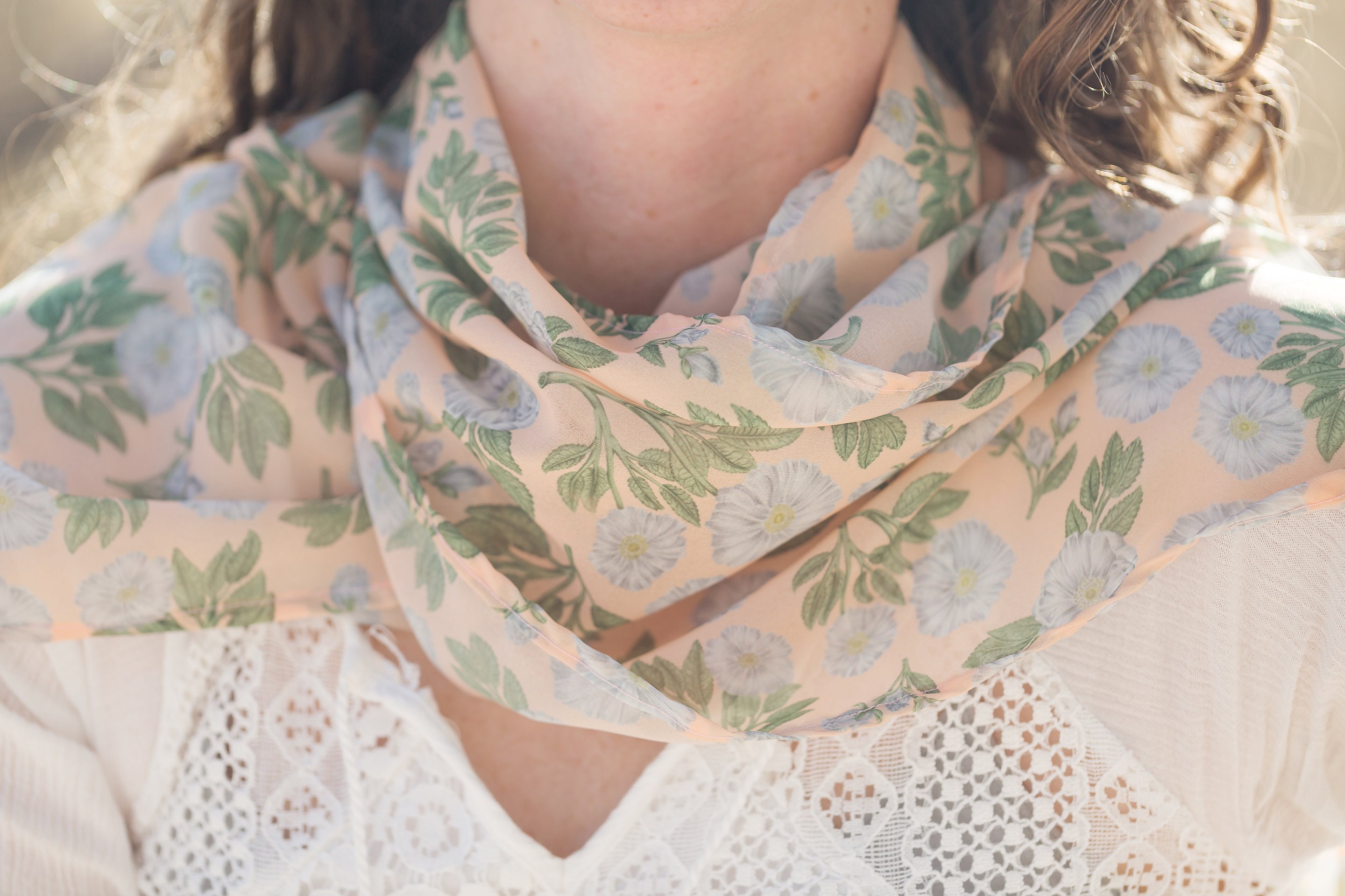 Cherokee Rose Pattern Scarf Georgia State Flower Moving - Etsy