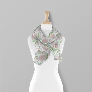 Mountain Laurel floral Scarf Connecticut State Flower Pennsylvania State Flower Connecticut themed gift Pennsylvania themed gift image 5