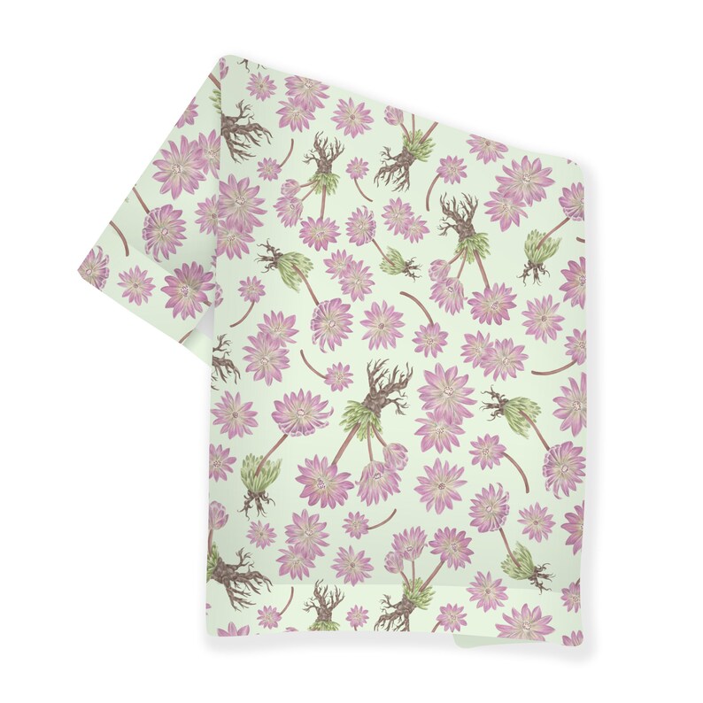 Bitter root Flower Tea Towel Montana State Flower