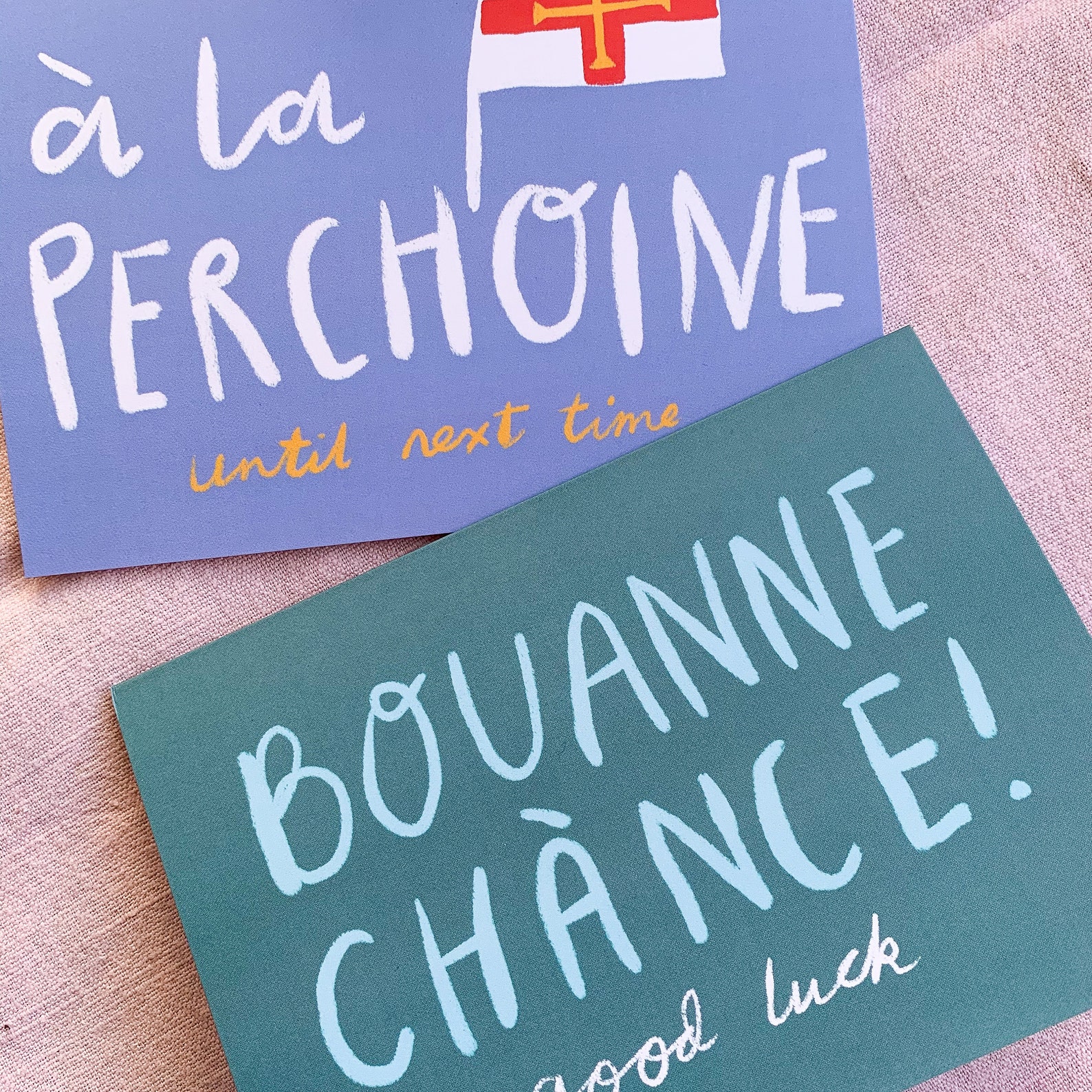 Good Luck Guernsey French Card Etsy