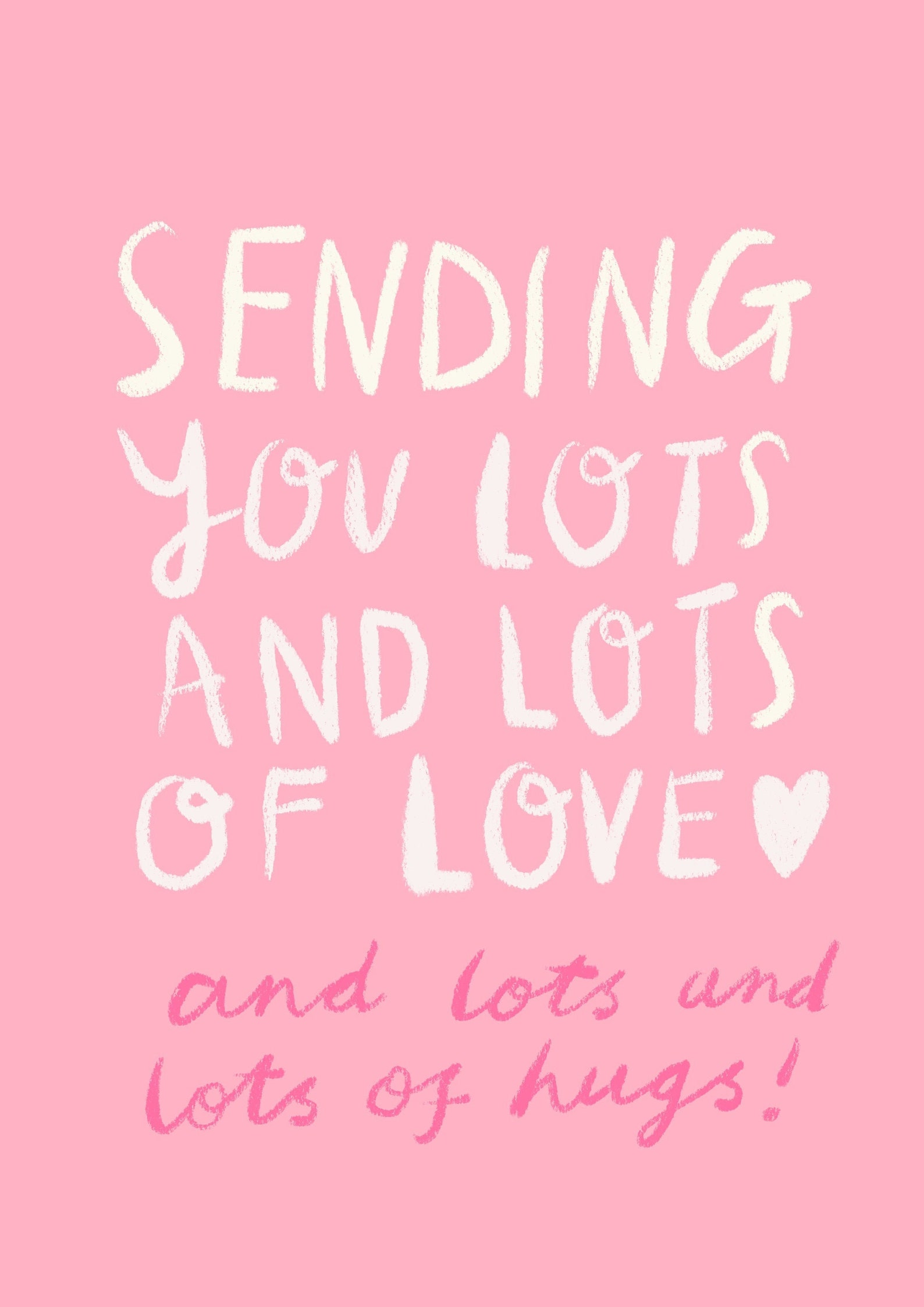 Sending Lots Of Love Card Etsy